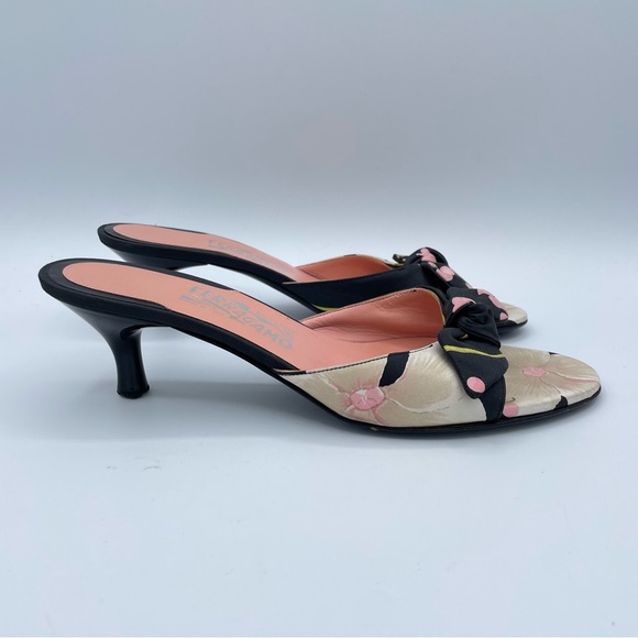Salvatore Ferragamo Shoes 8 1/2 Black/Pink - Picture 2 of 16